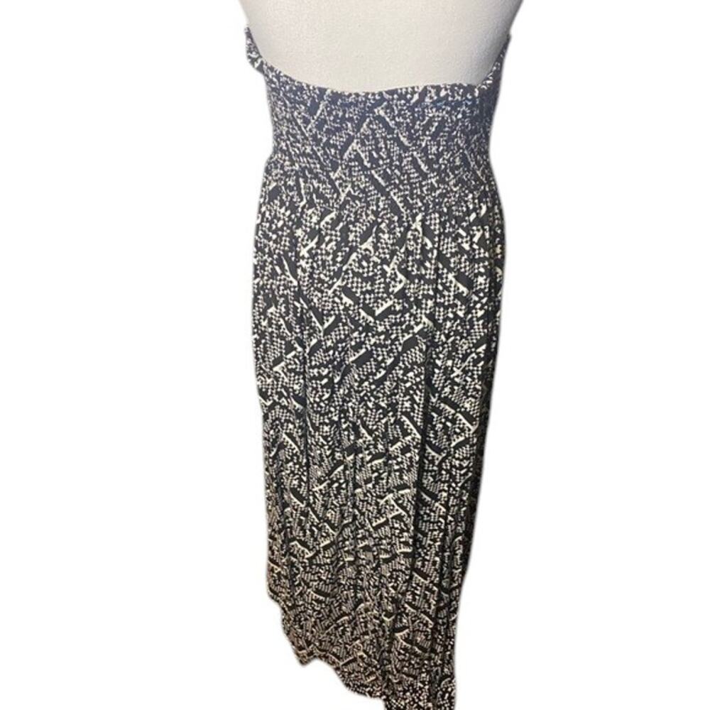 Xhilaration Strapless Black And White High Low Dress Blue Accents Size XS - Picture 8 of 9